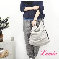 在飛比找博客來優惠-【Lemio】LD系列訂製棉麻側背逛街包(品味白)