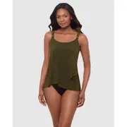Miraclesuit Swim Dazzle Underwired Draped Tankini Top