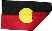 KITANDOVE Indigenous Flag Polyester Decoration for Gardens and Yards Weatherproof and Fade Resistant Outdoor Banner to Showcase Unique Australian Culture