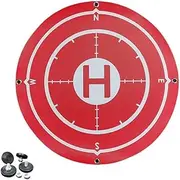 IsMwav 60CM Drone Landing Pads Foldable Portable Landing Pad Waterproof Stain-Proof for Drone Universal Red