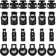 jojofuny 80Pcs Adjustable Plastic Spring Cord Locks for Drawstrings Lightweight and Portable Toggle Stoppers for Trousers Sweater Hats DIY Projects for Shoelaces Elastic