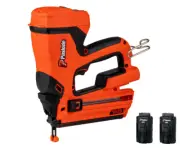 NEW PASLODE CORDLESS LI-ION GAS STRAIGHT FINISH NAILER 2 BATTERY KIT 916500 I...