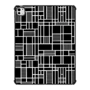 iPad Pro 13-inch (M4) iPad Impact Case Map Lines Black