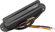 Wilkinson WOTBS Hot Rail Ceramic Single Coil Sized Humbucker Bridge Pickup for Stratocaster Electric Guitar, Black