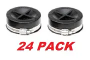 Mission 0701011 Band-Seal 1-1/2" flexible pipe End Cap fitting w/ clamp (24-PK)