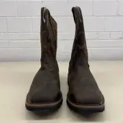 WOLVERINE Rancher Square-Toe Steel-Toe Wellington Work Boots Men's 13