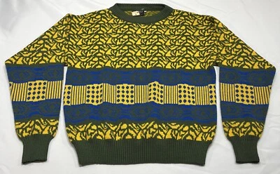 NWT Vintage Playboy Mens Acrylic Sweater Knit Size L Coogie Biggie Style Y2K NEW