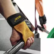 Weight Lifting Hooks Pads Gloves Grips Anti-Skid Deadlifts Workout Gym CrossFit