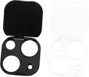 2Pcs Stereoscopic Lens Cover for Durable Protector for Phone Lens High Definition Scratch Resistant Privacy Shield Elegant Design Accessory