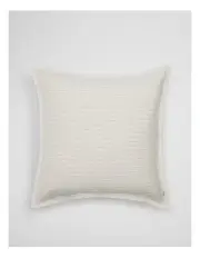 [Country Road] Skye Organically Grown Linen European Pillowcase in Leek Green Stripe