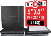 Non Slip Furniture Pad Grippers - Stops Slide - Multi Size (4 Pads) - Make 4", 1