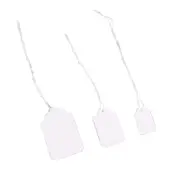 500PCS White Strung Tags Labels Retail Luggage Jewelry price tags with string