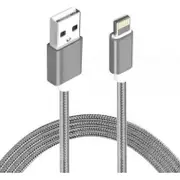 [AT-USBLIGHTNINGW-2M] 2m USB Lightning Data Sync Charger Grey White Color Cable for iPhone