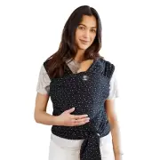 Moby Baby Wrap Carrier Classic Newborns To Toddlers Terrazzo Black Lightweight