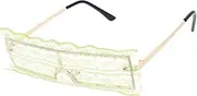 [CATIEBYE] Party Glasses Sun Glasses Eye Glasses Eyeglasses Women Sunglasses Novelty Glasses Neon Glasses Glasses Earrings Festival Sunglasses Creative Glasses Fun Sunglasses Black Metal Rack