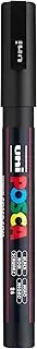 Posca Black Acrylic Paint Pen Bundle with Fine Bullet Point Pen Tips, Posca Pens are Acrylic Paint Markers for Rock Painting, Fabric, Glass Paint, Metal Paint, and Graffiti
