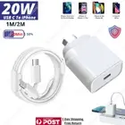 20W Fast Charger USB C To iPhone Cable PD Power Adapter For Apple 13 12 11 8 XR