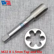 NEW M22X1.5mm UNEF HSS Thread Tap & Die Set Right Hand USA