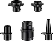 Valve Attachment Inflatable Universal Set,Paddle Board Pump Adapter, SUP Pump Adaptor with 4 Air Valve Nozzles,SUP Pump Adaptor Air Pump Converter for Paddle Boards Rubber Boats Canoes Kayak Dinghy