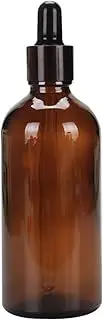 Labymos Tan Glass Dropper Bottle Travel Bottle Refillable Container for Essential Oil with GLASS Pipettes for Cosmetics Perfume