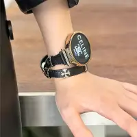 在飛比找蝦皮商城精選優惠-雙圈真皮金屬扣錶帶 22mm 適用華為GT手錶帶 GT2 G