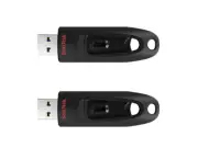 SanDisk 64GB Ultra USB 3.0 Flash Drive - Black (SDCZ48064GAS162)