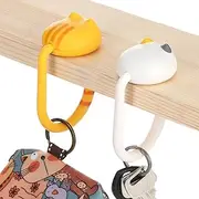 Ymapinc 2PCS Handbag Hook Hanger for Table Desk, Cute Cat Duty Purse Bag Holder for Table Hook Purses Holder Desk high Strength Can for Bags, Umbrellas, Keys and Headphone