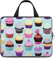 Laptop Case Sleeve Shockproof Computer Carrying Bag Cupcake Patterns Laptop Bag Tote Lightweight Notebook Case Cover Traveling Briefcase Handle Bags for Travel Business 17inch