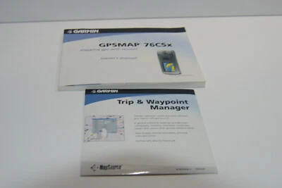 Owner User's manual and CD Software for Garmin GPSMAP 76Cx GPS