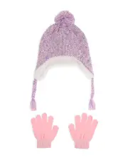 Capelli Girls' Multi Color Hat & Gloves Set - Big Kid