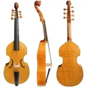 Baroque style whole back profession maestro 7 string 27" bass viola da gamba