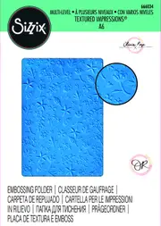 Sizzix Drifting Leaves Multi-Level Textured Impressions Embossing Folder