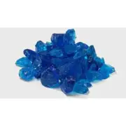 Fireglass Rocks Beautiful Light Blue Rock Shaped Clean Burning 1 1/4" 10lb box