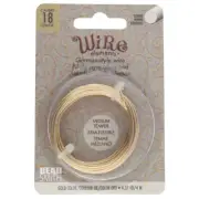 BeadSmith Gold 18 Gauge German Wire by Wire Elements ~ (4.37 Yards)