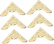 jojofuny 20pcs Metal Book Corner Materials Silver Edges Scrapbook Photo Album Book Corner Protector Decorative Scrap Book Scrapbooking Albums Scrapbooking Supplies Photos Corner Golden Iron