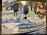 Glow In The Dark Jumbo Snow Beach Golf Set New Putter Wedge Flags Balls Holes!