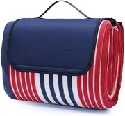 XAUCY Picnic Blankets Waterproof Sandproof Foldable Outdoor Fashion Handy Tote Beach Mat For Spring Summer Campingnkets(Red,150cm*200cm)
