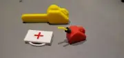 1:10 Scale Chainsaw Case and First Aid Kit / RC Crawler Accessories axial rc4wd