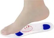 BCOATH Breathable Silicone Insoles for Sports Shoes Comfortable Shock Absorption Pads with Mini for Basketball Supportive and Durable Shoe Pads for Men and Women