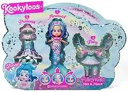 KOOKYLOOS Fairytale Mix & Match Pearl - 3-in-1 Fantasy Doll, Includes 1 Doll, 1 Princess Costume, 1 Mermaid Outfit and 1 Fairy Outfit
