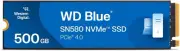 500GB WD Blue SN580 Nvme Internal Solid State Drive SSD - Gen4 X4 Pcie 16Gb/S, M