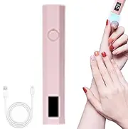 UV Light for Gel Nails Single Finger | Small LED Rechargeable Light | Glue Dryer Lamp with 2 Timer Settings, Cordless Handheld Nail Tool for Adults Women