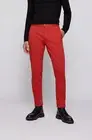 Hugo Boss Mens Red Tapered Fit Schino Cotton Blend Chinos Pants 38x32