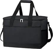 Insulated Food Bag - Camping Thermal Bags for Cold Food | 35L Shoulder Strap Included Organizer Hot Cold Retention for RV Road Trips Construction Site Catering Service