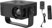 Plyisty Mini Projector with WiFi, 360°Adjustable Stand, Auto Keystone, LED Eye Care, Small Home Movie Projector Support for HDMI/USB/Phone/Laptop/TV Stick (AU Plug)