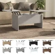Coffee Table Lift Up Top Modern Tables Hidden Book Storage Shelf Rack vidaXL