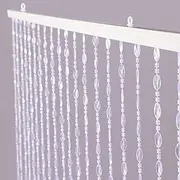 Beaded Curtains for doorways Indoor Screen Partition Living Room Bedroom 20 Strands Beads Curtain Bathroom Doorway Crystal Cut Home Decorations