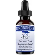 S.R.Brothers Patchouli Dark 100% Pure & Natural Pogostenmon Cablin Essential Oil