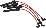 Car Spark Plug Coil Wires Ignition Coil Harness Cable 7mm, for Mini, Cooper R50 R52 R53 No.12127513032/12127513033/12127513034 Pack of 4 Engine Ignition Wire