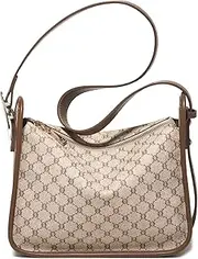 [LAORENTOU] Vegan Leather Crossbody Bag for Women Printed Purse Ladies Large Capacity Shoulder Handbags Lightweight